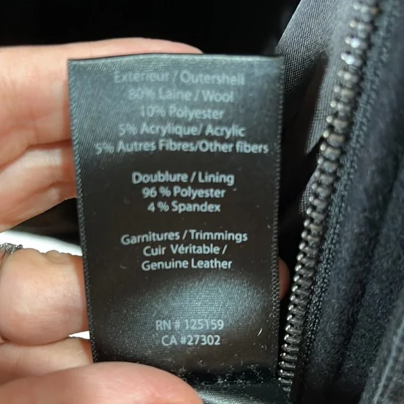 Mackage Steffy flat  black wool coat with toggle closures - Picture 11 of 14